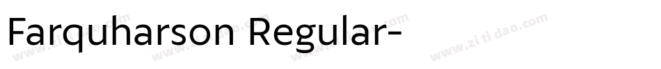 Farquharson Regular字体转换